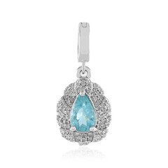 Colgante en plata con Apatita azul
