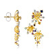 Pendientes en plata con Zafiro azul (Gems en Vogue)