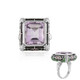 Anillo en plata con Amatista Rosa de Francia (Adela Silber)