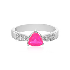 Anillo en plata con Ópalo rosa de Etiopía