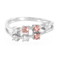 Anillo en plata con Granate de Malaya