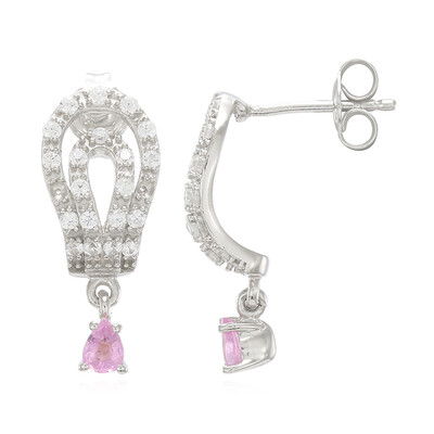 Pendientes en plata con Turmalina cuprífera