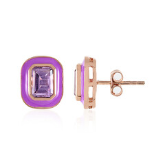 Pendientes en plata con Amatista Rosa de Francia