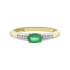 Anillo en oro con Esmeralda de Etiopía