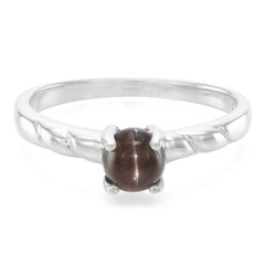 Anillo en plata con Escapolita ojo de gato