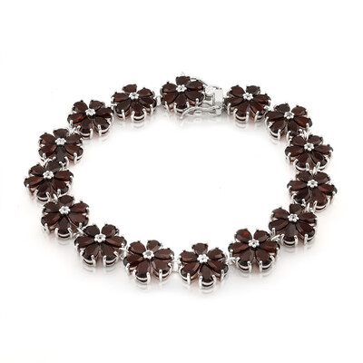 Brazalete en plata con Granate