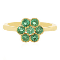 Anillo en plata con Esmeralda de Etiopía
