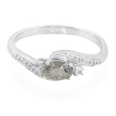Anillo en plata con Labradorita