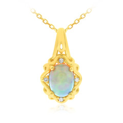 Collar en oro con Ópalo Welo AAA
