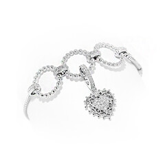 Brazalete en plata con Zircón (Dallas Prince Designs)