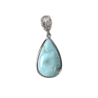Colgante en plata con Larimar