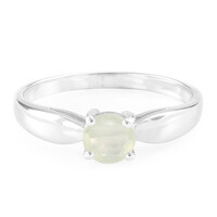 Anillo en plata con Prehnita