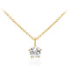 Collar en plata con Topacio blanco