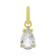 Colgante en oro con Topacio blanco