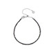 Brazalete en plata con Diamante negro (Adela Silber)