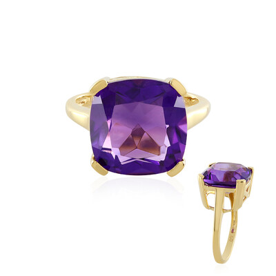 Anillo en plata con Amatista de Zambia