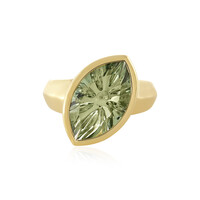 Anillo en plata con Amatista verde