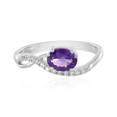 Anillo en plata con Amatista de Siberia