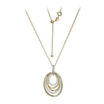 Collar en plata con Zircón(Adela Silber)