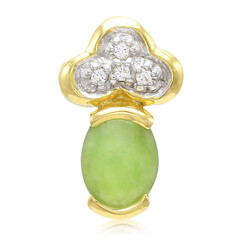 Colgante en plata con Crisoprasa imperial