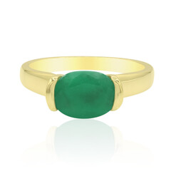 Anillo en oro con Esmeralda de Zambia