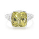Anillo en plata con Cuarzo oliva