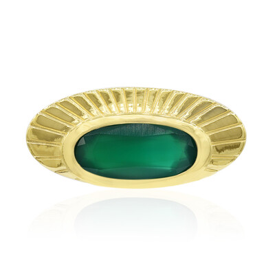 Colgante en plata con Calcedonia verde (MONOSONO COLLECTION)