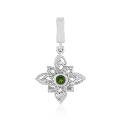 Colgante en plata con Diópsido de Rusia