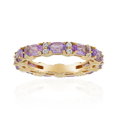 Anillo en plata con Amatista