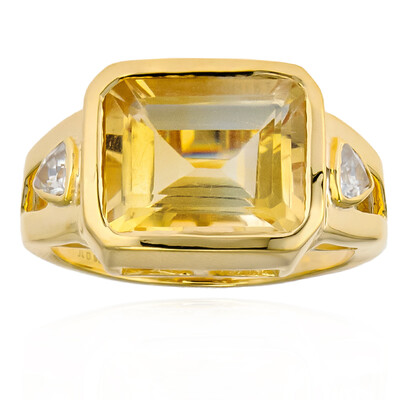 Anillo en plata con Citrino multicolor