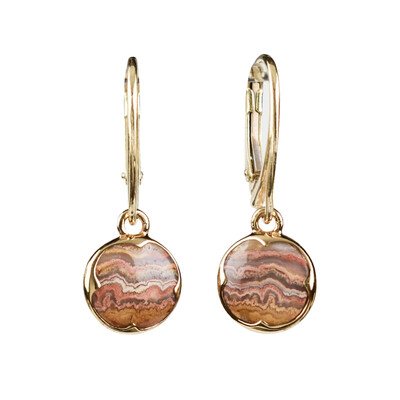 Pendientes en plata con Ágata lace