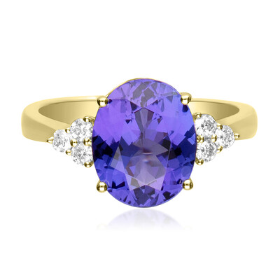 Anillo en oro con Tanzanita AAA (CIRARI)