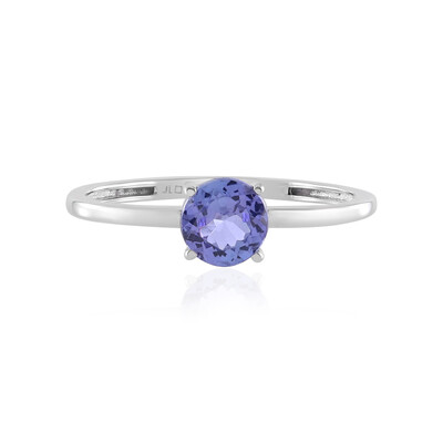 Anillo en platino con Tanzanita