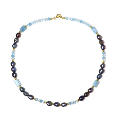 Collar en plata con Aguamarina