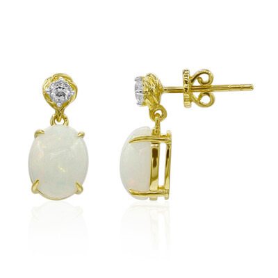 Pendientes en oro con Ópalo Welo AAA (Adela Gold)