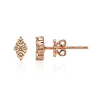 Pendientes en oro con Diamante rosa de Francia de Argyle SI1