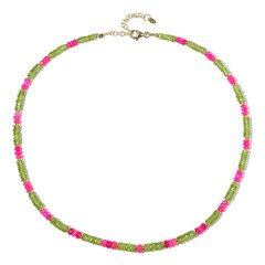 Collar en plata con Ópalo rosa de Etiopía (Riya)