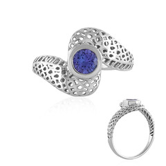 Anillo en oro con Tanzanita AAA (Ornaments by de Melo)