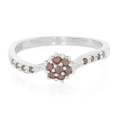 Anillo en plata con Diamante fantasía