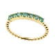 Anillo en oro con Esmeralda de Zambia AAA (de Melo)
