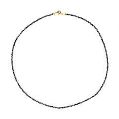Collar en plata con Obsidiana Copo de Nieve