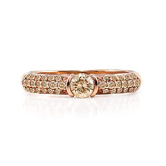 Anillo en oro con Diamante rosa de Francia de Argyle VS1
