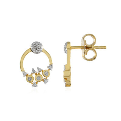 Pendientes en plata con Diamante I2 (I)