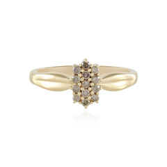 Anillo en oro con Diamante chocolate I2