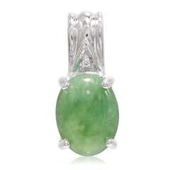 Colgante en plata con Crisoprasa imperial