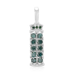 Colgante en plata con Diamante fantasía