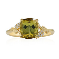 Anillo en oro con Turmalina neón del Congo (Smithsonian)
