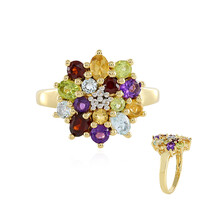 Anillo en plata con Amatista de Zambia