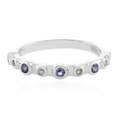 Anillo en plata con Tanzanita