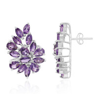 Pendientes en plata con Amatista